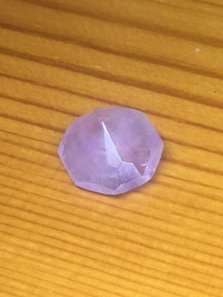 February birthstone Large 5 carat, amethyst diamond cut, coarse